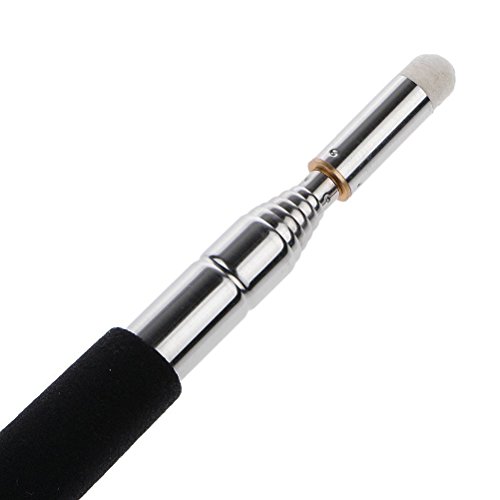 UEETEK Mano retráctil extensible puntero puntero telescópico presentador mano aula pizarra Pointer negro