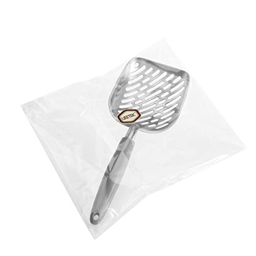 UEETEK Pala de basura para gatos,El metal de aluminio durable se dispersó la cucharada con el mango largo gomoso cómodo agarre para el gatito del gato del animal doméstico, 35 * 15CM (L * W)