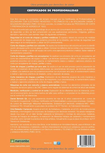 *UF1622: Procesos de corte y preparación de bordes (CERTIFICADOS DE PROFESIONALIDAD)