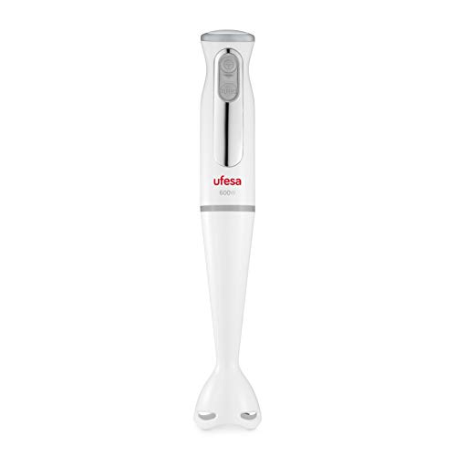 Ufesa BP3441 Vital - Batidora de mano, potencia 600 W, función Turbo, cuchillas de acero inoxidable, sin BPA