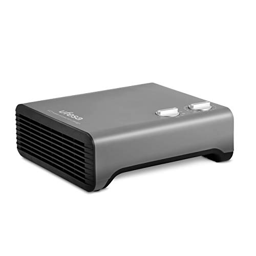 Ufesa CP1800IP - Calefactor Horizontal/Plano 1800W, con Protección IP21, Sistema Seguridad Antivuelco, 3 Modos: 2 Niveles de Potencia y Función Ventilación, Termostato Regulable, Silencioso