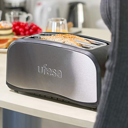 Ufesa Tostador TT7975 Optima 6 Posiciones 1400W, Negro