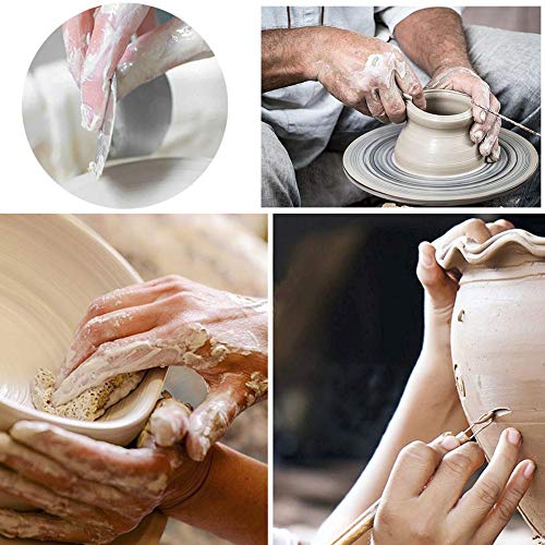 UHAPEER 61PCS Cerámica DIY Kit, Esculpir Arcilla Polimérica Herramientas, Para Modelo vela, Cerámica y Porcelana, Para Profesionales o Principiantes