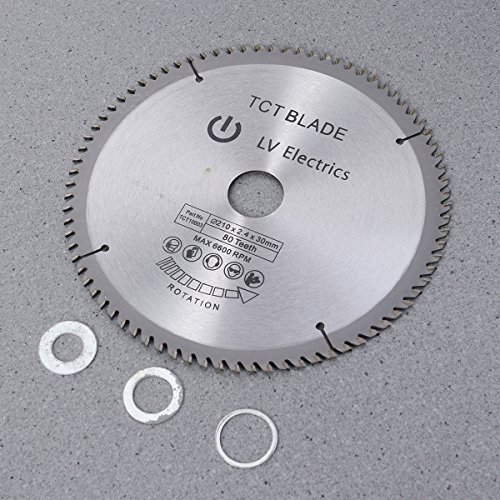 UKCOCO Hoja de Sierra Circular de aleación de alta calidad herramientas rotativas 210x2.4x30MM (80 dientes)