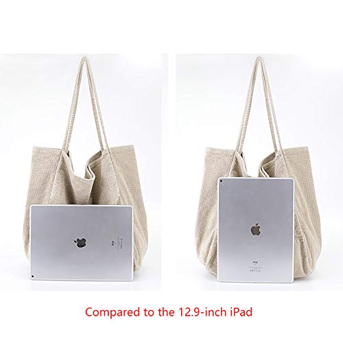 Ulisty Mujer Grande Pana Bolso de Mano Retro Bolsa de Hombro Casual Bolsa de la Compra Moda Bolso marrón
