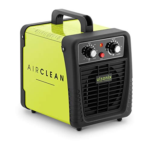 Ulsonix Generador de ozono profesional AIRCLEAN 10G-ECO Purificador aire Ozonizador Maquina de ozono 500-10000 mg/h Temporizador 60 min, 95 Watt