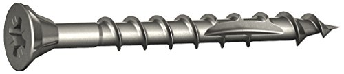 Ulti-Mate II B30016L Caja grande con tornillos de alto rendimiento para madera acabado ZINCADO de 3,0 x 16 mm, Set de 100 Piezas