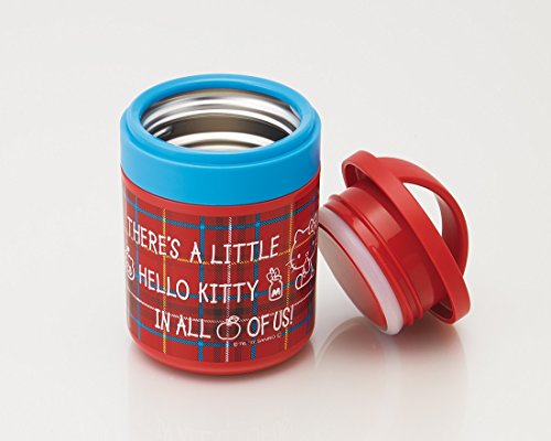 Ultra-lightweight and compact thermal insulation cold delicatessen pot [KELLO KITTY RED TARTAN]
