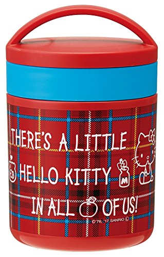 Ultra-lightweight and compact thermal insulation cold delicatessen pot [KELLO KITTY RED TARTAN]