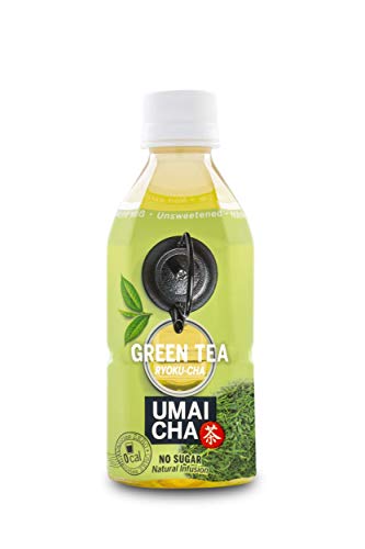 UMAICHA - Green Tea Ryokucha Japones 0 Cal, sin azucar ni edulcorantes - Infusión Natural de una Selección de Hojas de Té Verde - Pack de 24 x 350ml