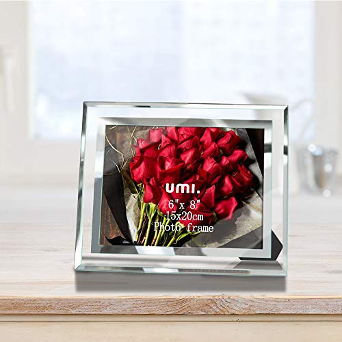UMI. by Amazon Marcos de Fotos de Vidrio 15 x 20 cm para sobremesa, Pack de 2