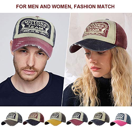 UMIPUBO Gorras Beisbol Deportes Unisex Adjustable al Aire Libre Cap clásico algodón Sombrero Motocicleta Gorras de béisbol (Rojo)