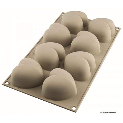 Unbekannt Molde de Silicona 3D Cuoricino, Color Gris Claro