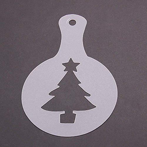 Ungfu Mall - Plantillas para tartas (12 piezas), diseño navideño