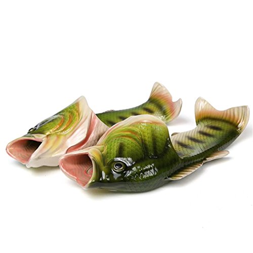 Uniqstore Sandalias Tricky Pescado Zapatillas de Estar por casa Creativas Pescado Estilo Playa Simulación Pez Playa Zapatillas Hombre, Color, Talla 42(China Size),42/43 EU