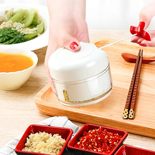 Uniqueheart Manual de múltiples Funciones Prensa de ajo Dientes Herramientas picadas Máquina de Corte de Carne triturada para el hogar Corte de Vegetales con ajo