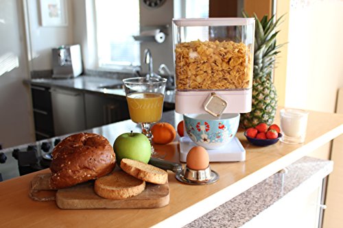 United Entertainment – Dispensador de cereales / Dispensador de cereales / Dispensador de cereales / Dispensador individual para cereales y cereales – Blanco Luxury