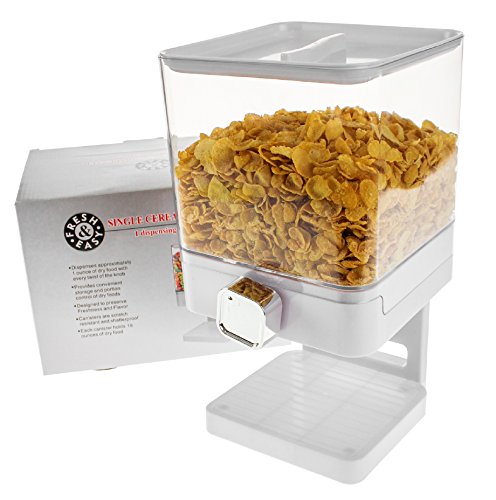 United Entertainment – Dispensador de cereales / Dispensador de cereales / Dispensador de cereales / Dispensador individual para cereales y cereales – Blanco Luxury