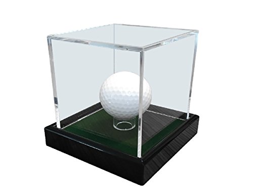 Universal acrílico Vitrina 10 x 10 x 10 cm/Showcase/Display Case/Vitrina con Terciopelo Verdes por Ejemplo para Pelota de Tenis, Béisbol, Pelota de Golf, Figuras, Modelos