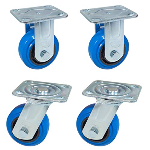 Universal casters Ruedas De Servicio Pesado - Ruedas MéDicas - Ruedas De LogíStica Industrial - Ruedas De Equipos - para Maquinaria Y - MéDica - Supermercados Y Otras Industrias - 4 Piezas