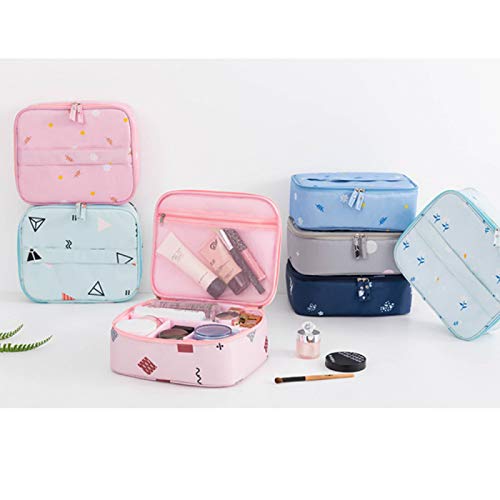 Unknow Caja De Almacenamiento, Bolsa De CosméTicos para 2 Equipajes, Bolsa Cuadrada PortáTil Multifuncional De Viaje, Bolsa De Aseo Impermeable De Gran Capacidad