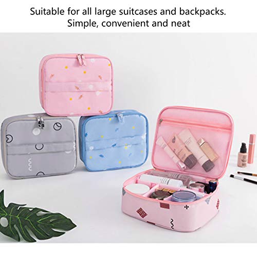 Unknow Caja De Almacenamiento, Bolsa De CosméTicos para 2 Equipajes, Bolsa Cuadrada PortáTil Multifuncional De Viaje, Bolsa De Aseo Impermeable De Gran Capacidad