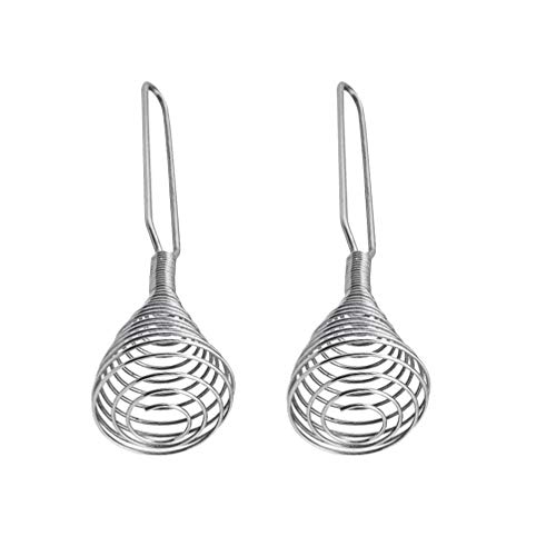 UPKOCH 2 Piezas Batidor de Huevo Manual de Acero Inoxidable Varillas de Batir Huevos Leches Repostería