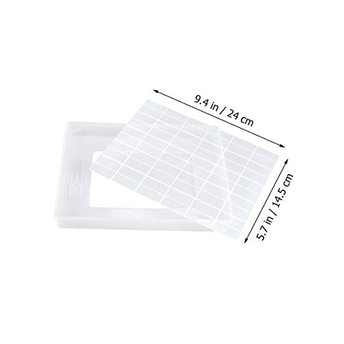 UPKOCH 4 Unids molde de turrón enrejado transparente molde de turrón diy shaqima bandeja molde conjunto turrón bandeja de azúcar que hace herramientas
