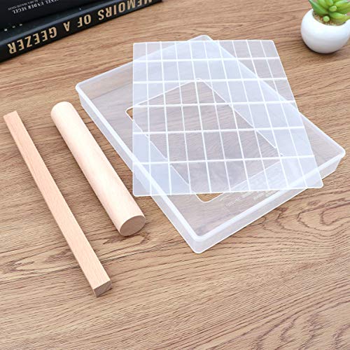 UPKOCH 4 Unids molde de turrón enrejado transparente molde de turrón diy shaqima bandeja molde conjunto turrón bandeja de azúcar que hace herramientas