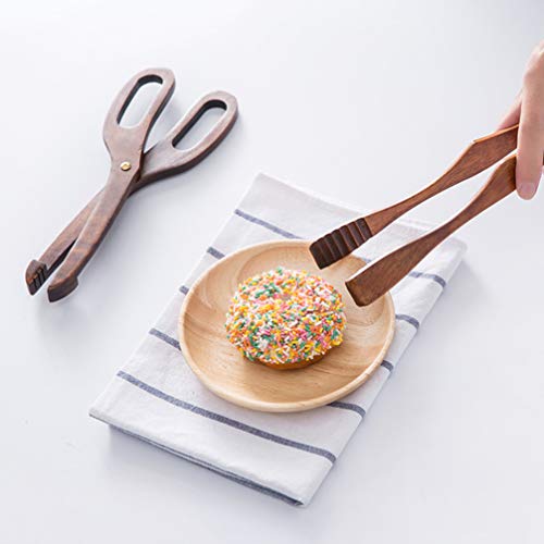 UPKOCH Pinzas para Servir de Madera Pinzas para Pan Pinzas para Tostadora Pinzas para Ensalada Pinzas para Cocinar para El Hogar Cocina Fiesta Buffet Catering