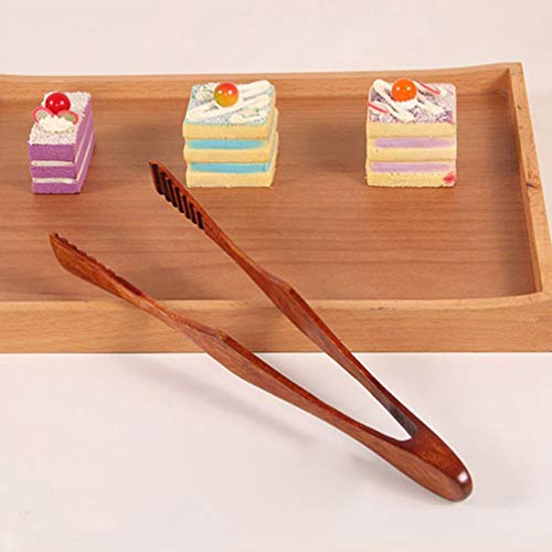 UPKOCH Pinzas para Servir de Madera Pinzas para Pan Pinzas para Tostadora Pinzas para Ensalada Pinzas para Cocinar para El Hogar Cocina Fiesta Buffet Catering