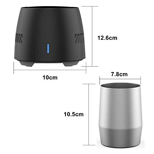 USAMYNA Máquina enfriadora de Bebidas Creativas para el Verano Máquina de Bebidas frías rápido Bajar la Temperatura Copa de enfriamiento Coche Hogar de Doble Uso (Negro)
