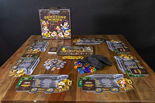 USAopoly- Snow White Disney Blancanieves y los Siete Enanos: un Juego de minería de Piedras Preciosas, Multicolor (USOQZ004494)