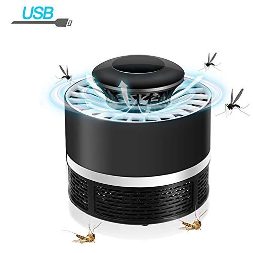 USB Lámpara de Mata Mosquitos Moscas Electrico Fotocatalizador, 360° LED Insectos Trampa Lámparade,Sin Productos Químicos y Radiación, Mute portátil a prueba de agua
