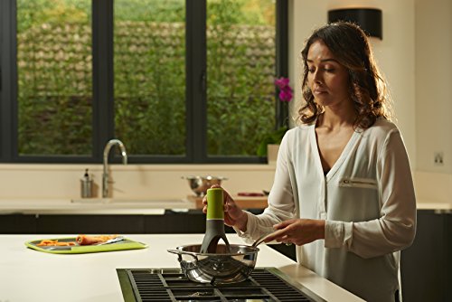 üutensil Stirr – Mezclador automático para cacerolas – Largas patas de nailon - Color verde y gris