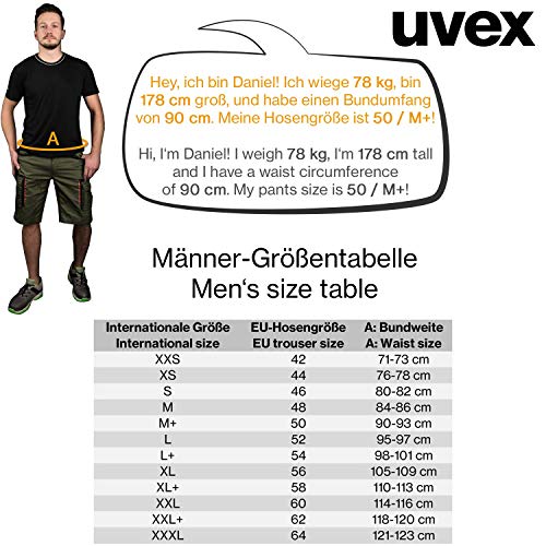 Uvex Tune-Up Pantalones Cortos de Trabajo - Diseño de Deporte - con Multi-Bolsillos