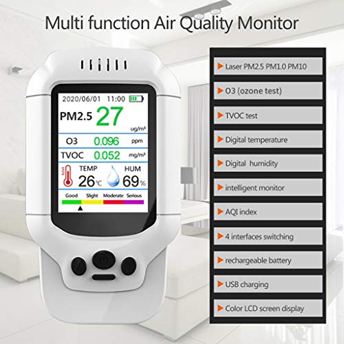 UYT medidor de ozono portátil O3 0-5ppm rango detección rápida probador de calidad del aire detector