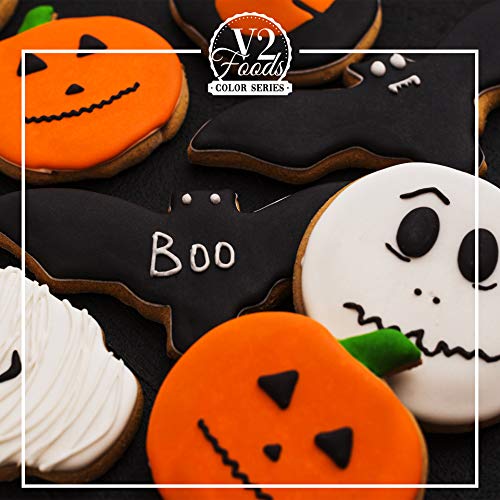 V2 Colorante alimentario de vaina extremadamente concentrado, líquido para colorear bebidas, masas, coberturas y todos los demás productos alimenticios Set Halloween