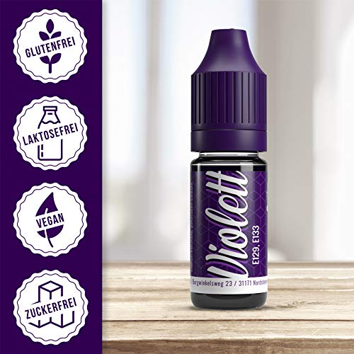 V2 Vape Colorante alimentario de vaina extremadamente concentrado, líquido para colorear bebidas, masas, coberturas y todos los demás productos alimenticios Violeta