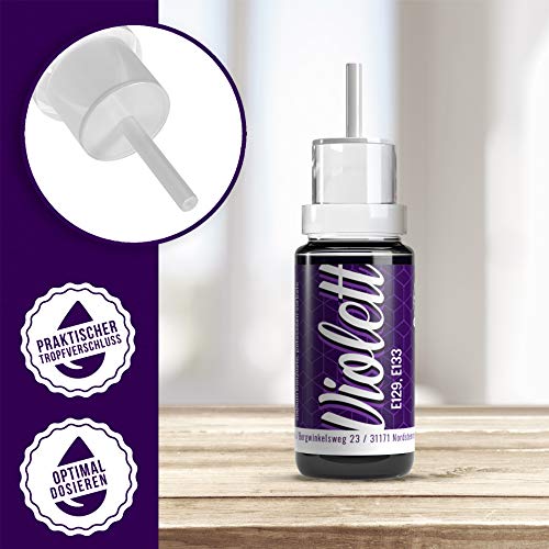 V2 Vape Colorante alimentario de vaina extremadamente concentrado, líquido para colorear bebidas, masas, coberturas y todos los demás productos alimenticios Violeta