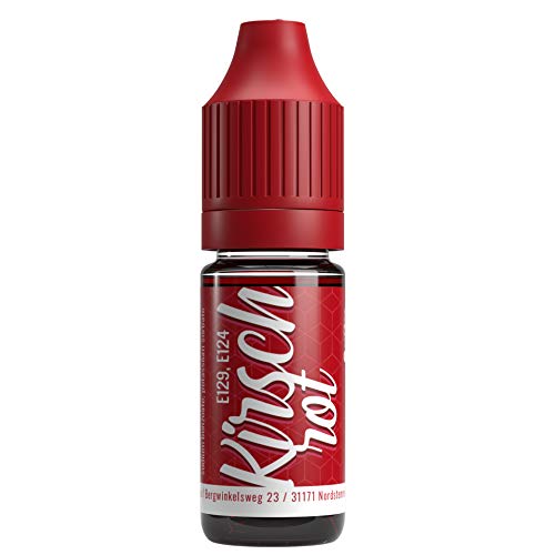 V2 Vape Colorante alimentario de vaina extremadamente concentrado, líquido para colorear bebidas, masas, coberturas y todos los demás productos alimenticios Rojo cereza