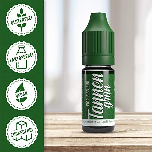 V2 Vape Colorante alimentario de vaina extremadamente concentrado, líquido para colorear bebidas, masas, coberturas y todos los demás productos alimenticios Verde pino