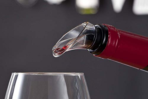 Vacu Vin 0649360-Bomba Acero Bomba de Vacío Inoxidable (Estuche con 2 Tapones y 2 servidores)