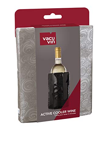 Vacu Vin 3880562 - Enfriador para Botellas de Vino, Color Plateado