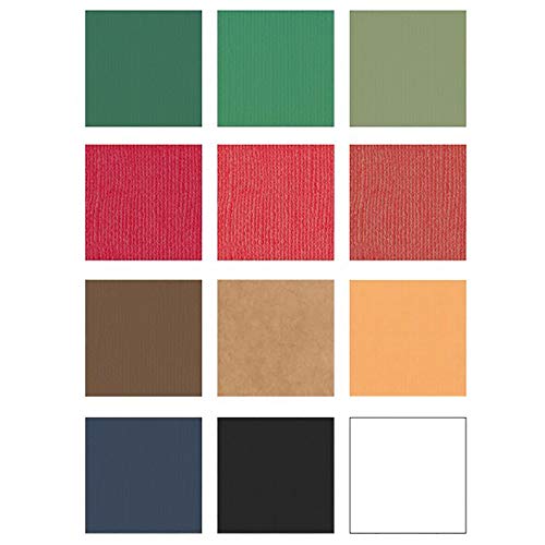 Vaessen Creative Cartulina Florence Multipack Navidad, 216 Gramos, para Scrapbooking, Creación de Tarjetas, Troquelado y Otras Manualidades con Papel