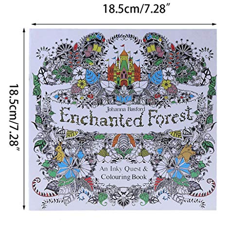 VAILANG Nuevo Libro de Caza del Tesoro y Tinta para Colorear de Johanna Basford