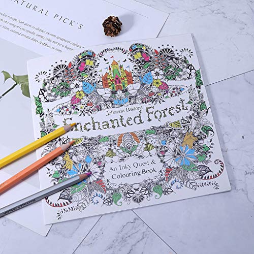VAILANG Nuevo Libro de Caza del Tesoro y Tinta para Colorear de Johanna Basford