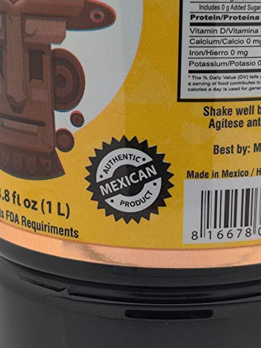 Vainilla pura Suchiate (1 litro) 32 oz | Vainilla Mexicana para hornear y postres | Hecho con Vainilla Real | Vainilla Mexicana
