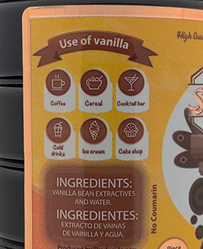 Vainilla pura Suchiate (medio litro) 16 oz | Vainilla Mexicana para hornear y postres | Hecho con Vainilla Real | Vainilla Mexicana