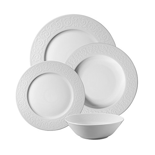 Vajilla de lujo, 24 piezas, porcelana, plato de boda, compromisos y cumpleaños
